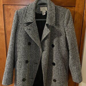 L.L. Bean Herringbone Wool Coat